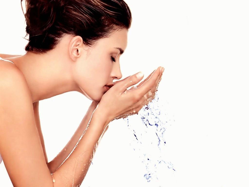girl with water