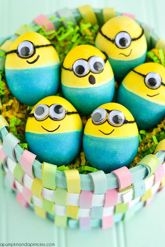 Dyed-Minion-Easter-Eggs