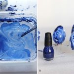 diy marbled indigo easter eggs steps